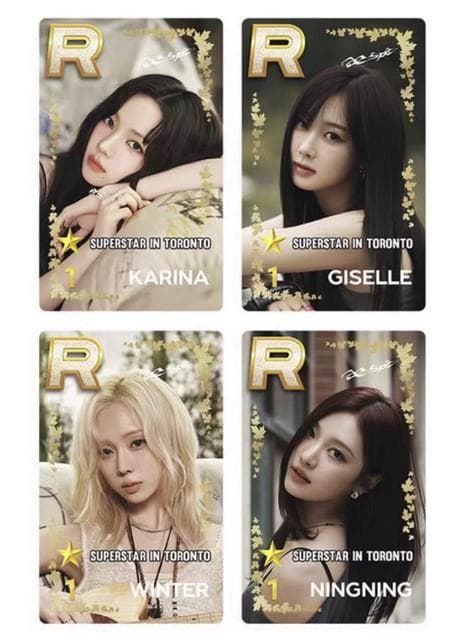 aespa SUPERSTAR トロント US トレカ 4枚セット AESPA OFFICIAL SUPERSTAR IN TORONTO PHOTOCARD Karina Giselle