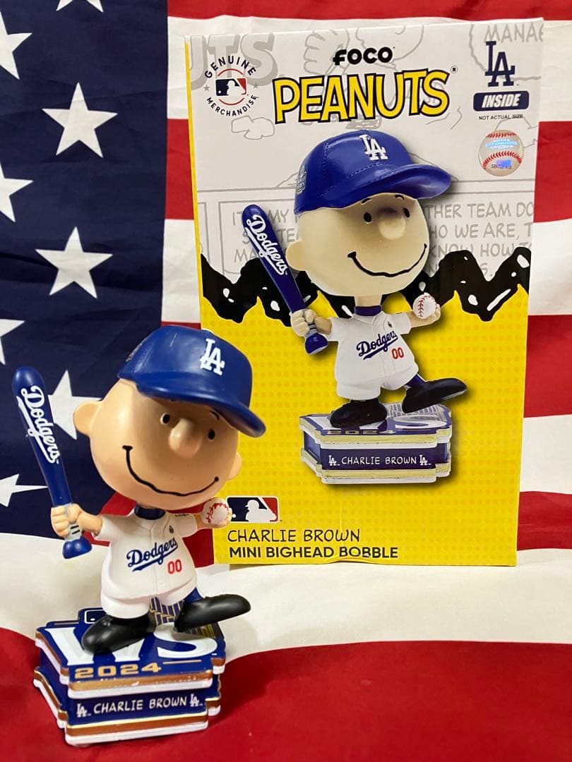 世界限定150個!! ロサンゼルス・ドジャース チャーリー・ブラウンボブルヘッド 世界限定150個!! ロサンゼルス・ドジャース チャーリー・ブラウン