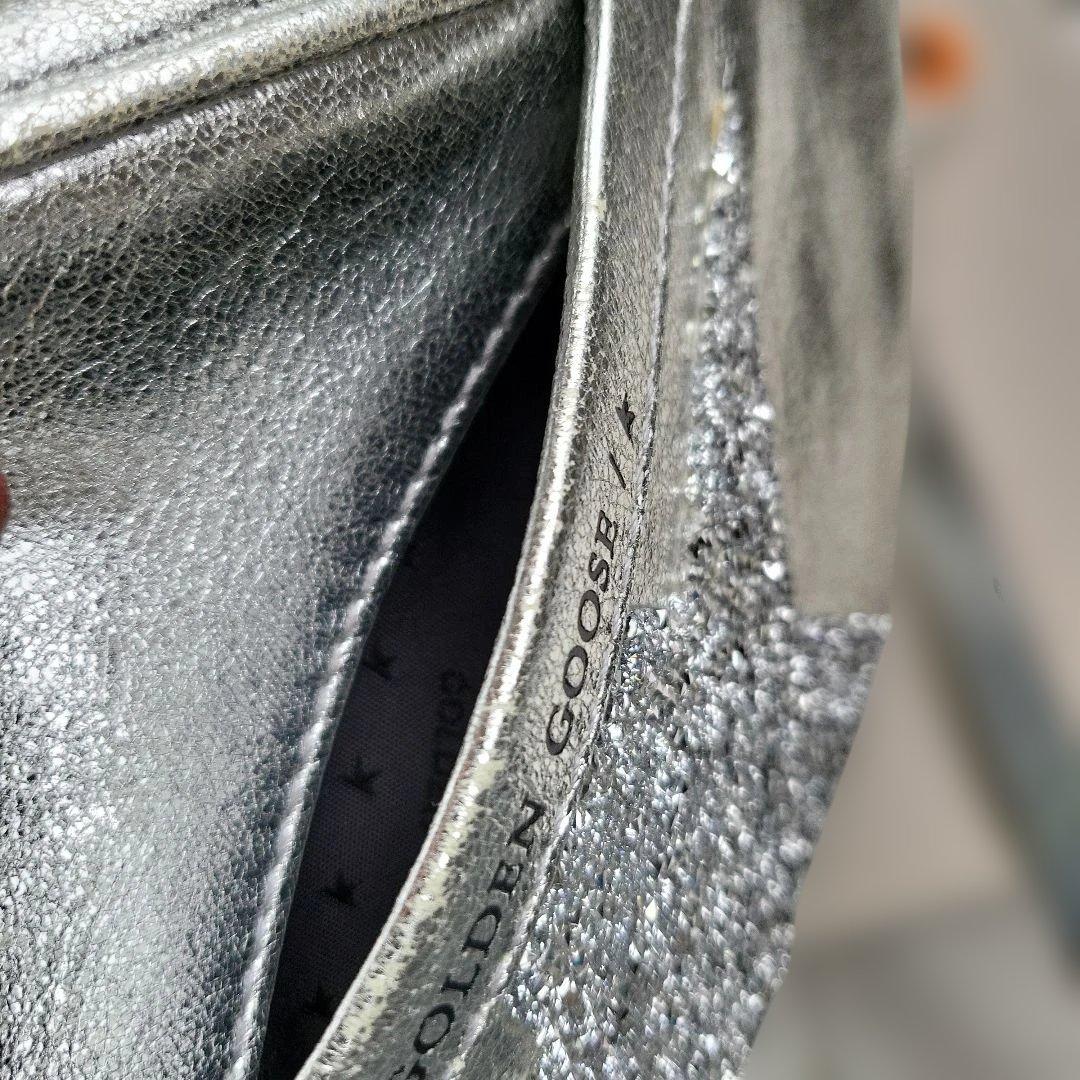 ゴールデングース ショルダーバッグ シルバー 斜めがけななめがけ 銀色