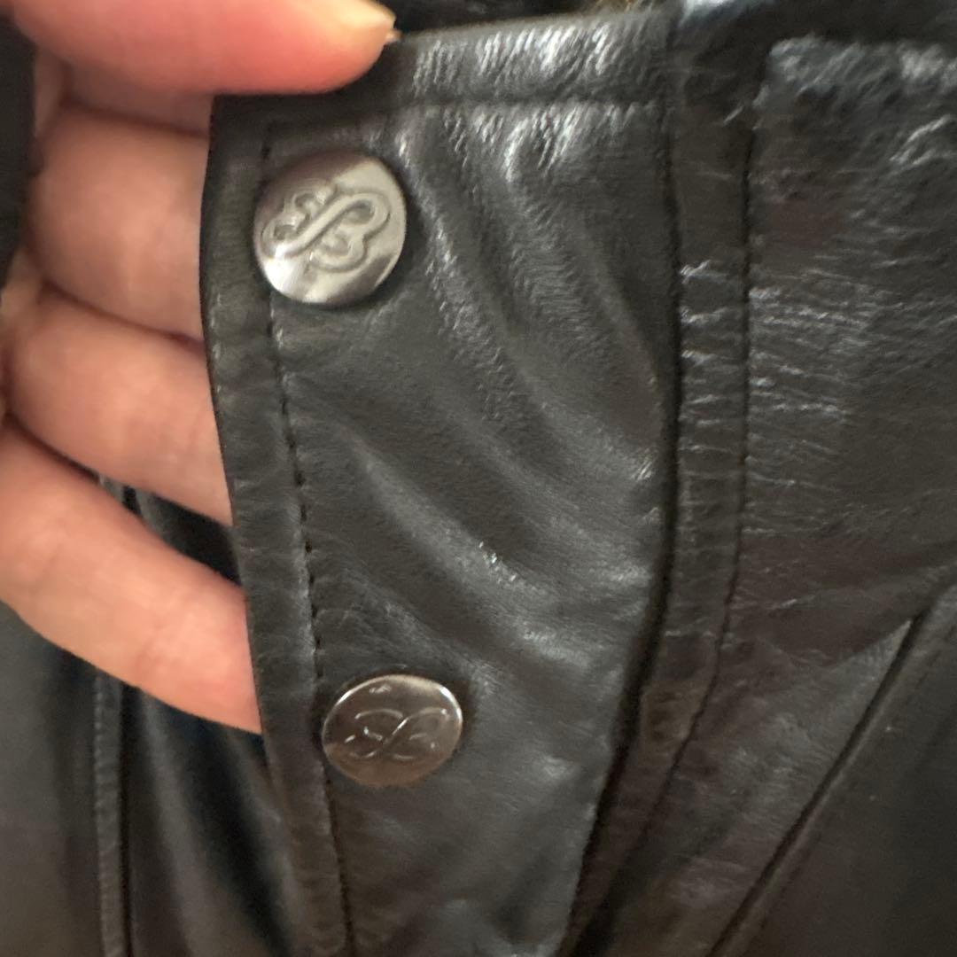 80s エディーバウアー レザーダウンジャケット ブラック 黒タグ - メルカリ