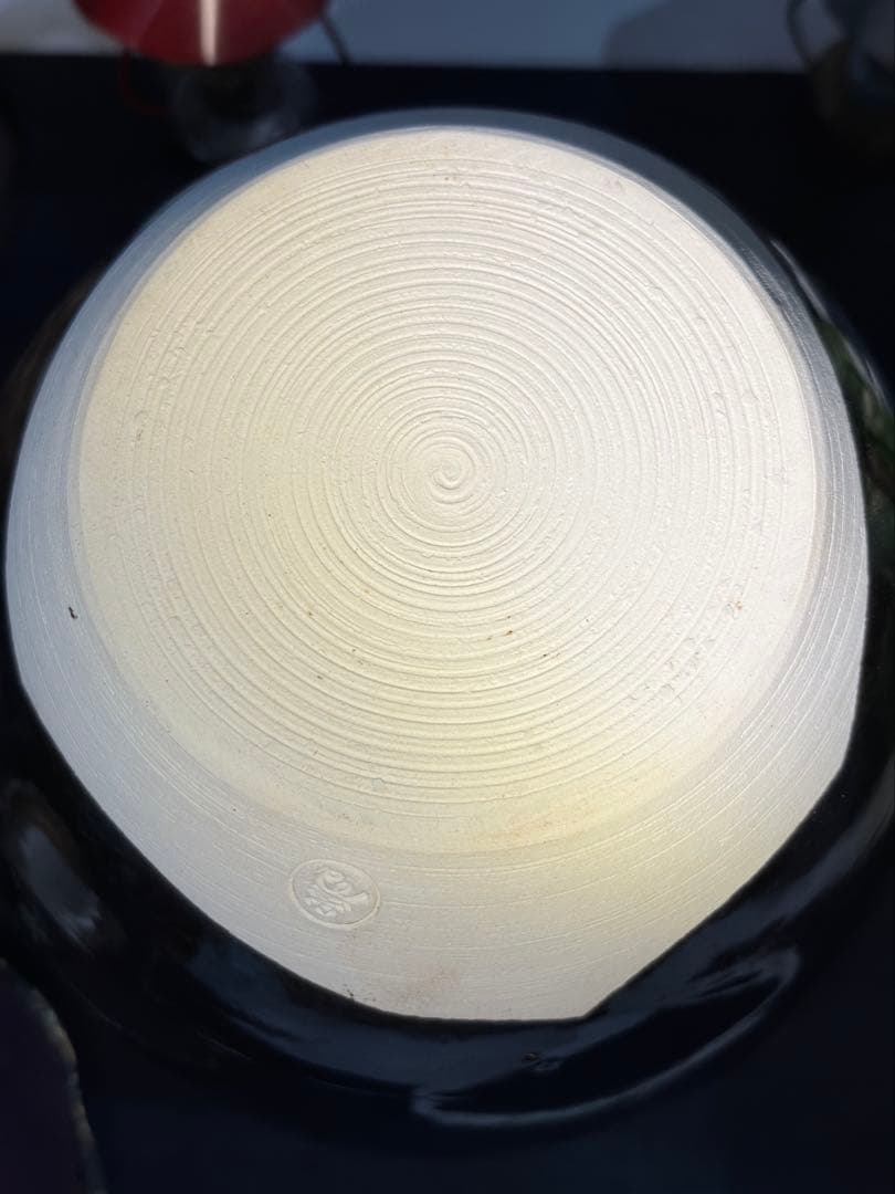 名工【加藤健】源九郎窯 志野茶入 飾壷 完品 網仕覆付 茶道具 時代