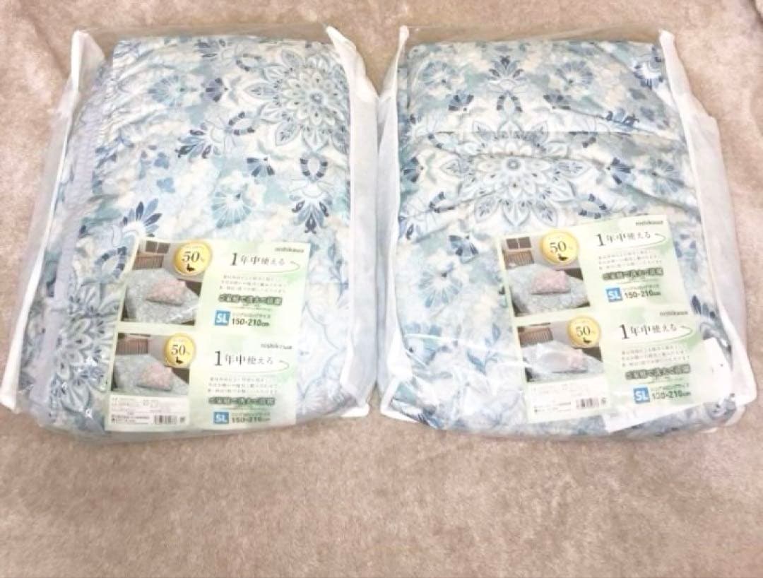 どきん様のお取り置きです。ラスト１組　西川　肌掛け羽毛布団　２枚セット img-slide_04.jpg