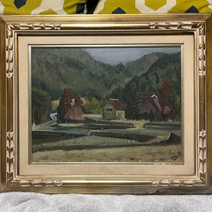 絵画、油絵 絵画 油絵 油彩画 風景画 美術品 芸術 インテリア アート 風景画 油絵