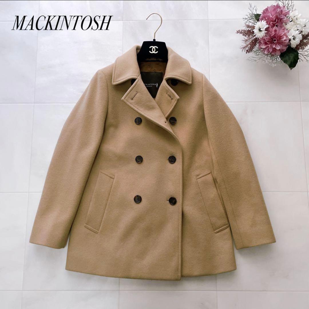 極美品✨近年 マッキントッシュ ウールカシミヤ ピーコート ロゴボタン キャメル ウールカシミヤビーバーピーコート(コート)｜MACKINTOSH LONDON