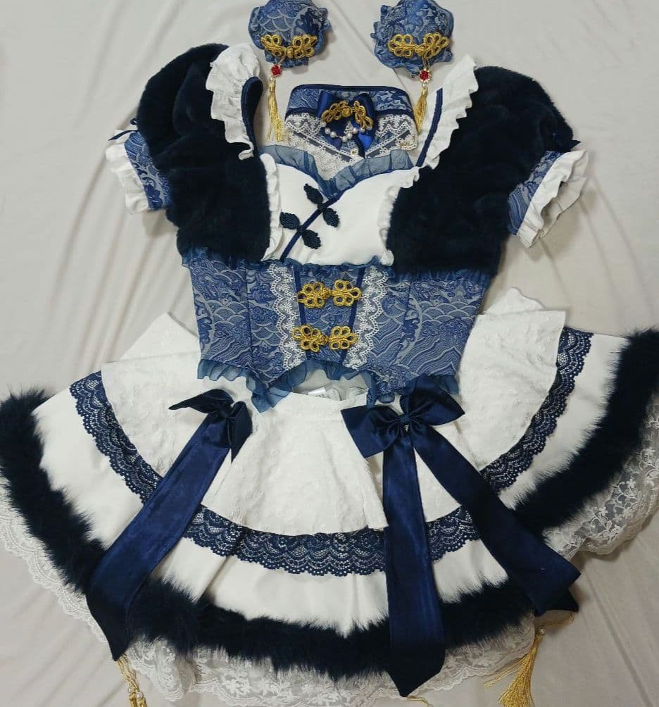 Malymoon/マリームーン】フローティーリボンもこもこチャイナガール