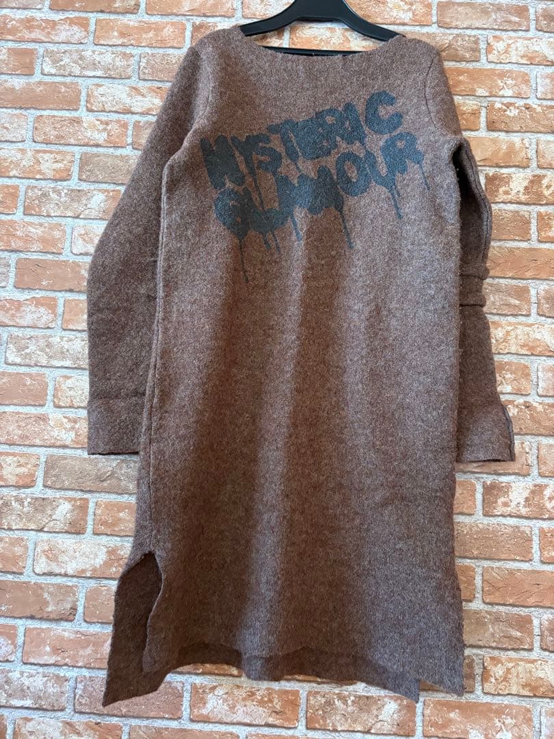 ヒステリックグラマーニットワンピースブラウン - メルカリ