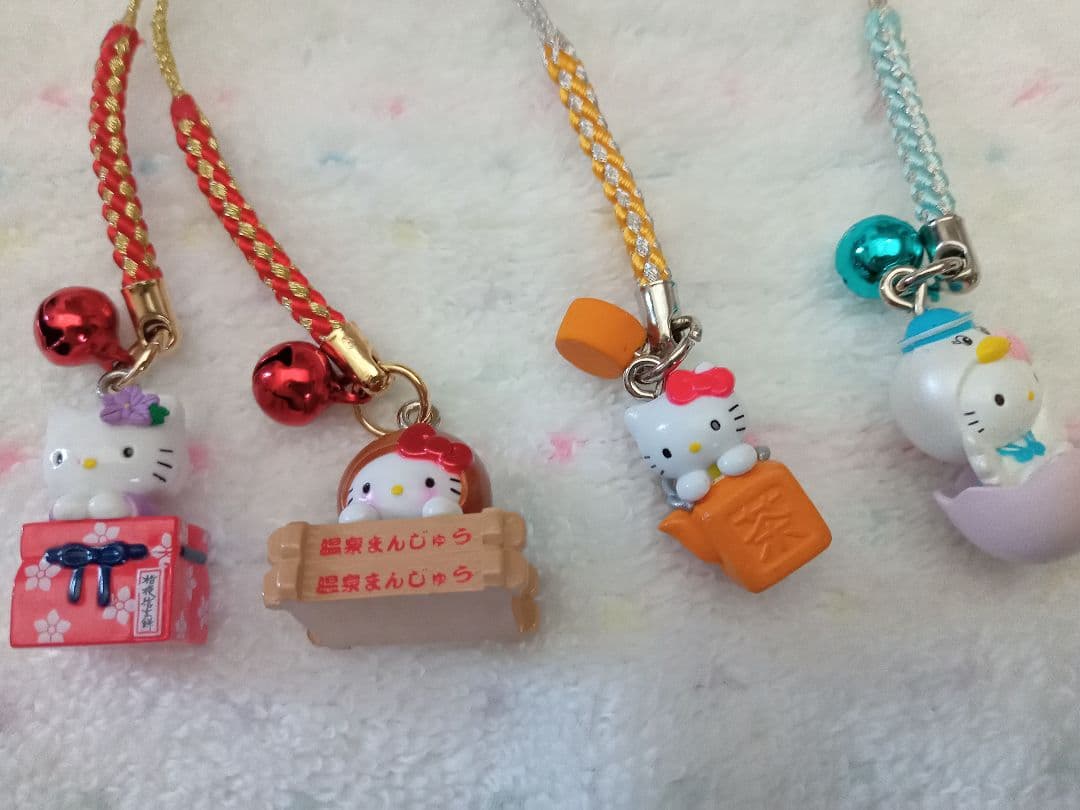 ゆうパケット】ハローキティ 根付け 甘味 4種類セット - メルカリ