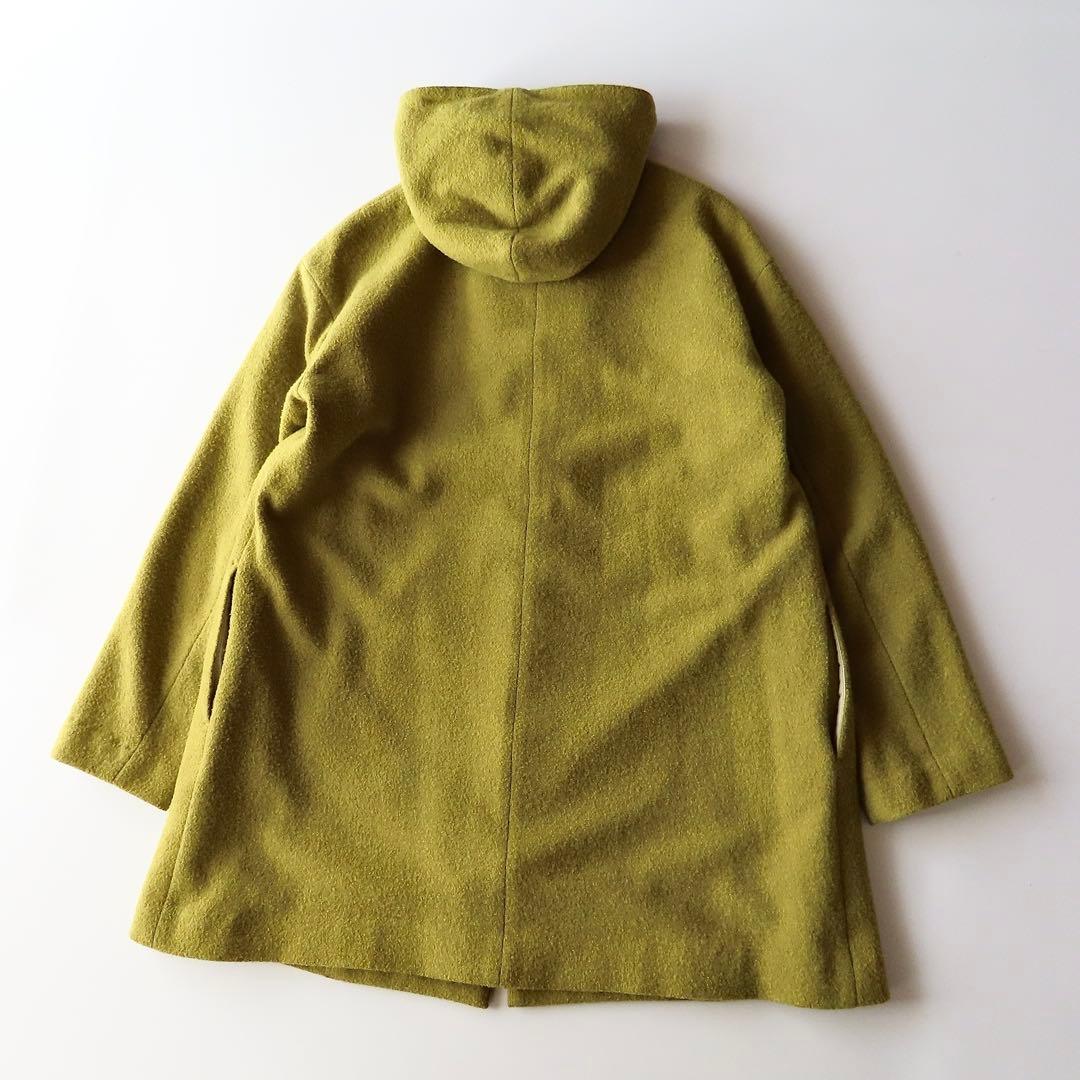 nume ヌメ 起毛ソフトウールフードコート 3 パラスパレス購入 - メルカリ