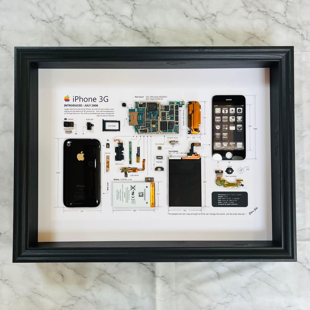 【希少端末】 iPhone 3G 標本アート ボックスフレーム仕様 希少端末】iPhone 3G White 標本アート ボックスフレーム仕様｜Yahoo