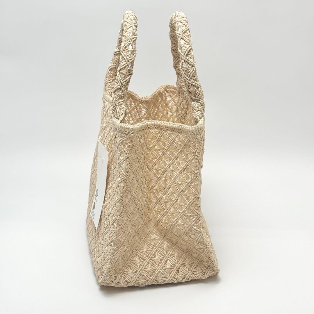 アバカ 籠バック M+abaca 花繋ぎ 夏単衣 6598 - メルカリ