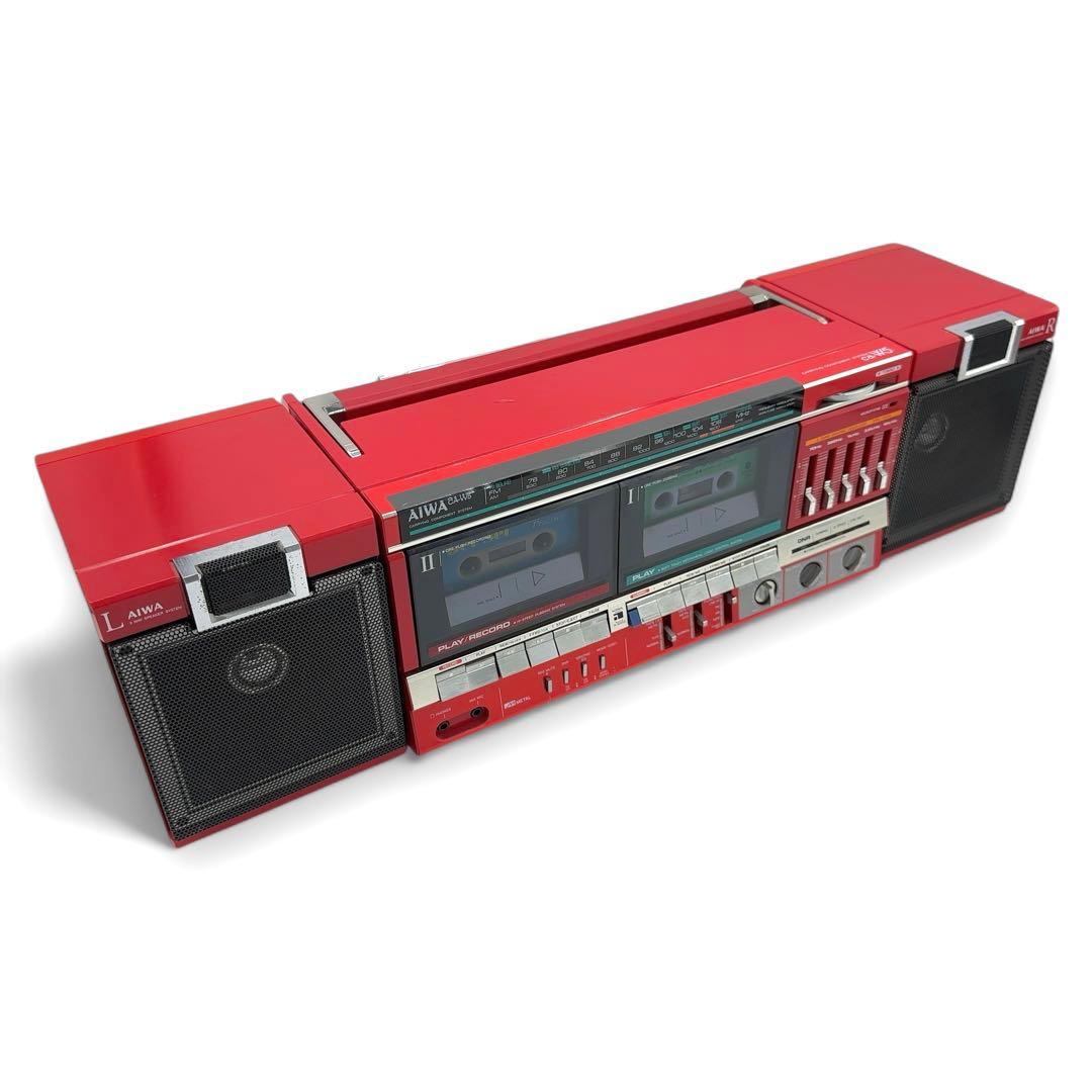 外観美品/現状品】 AIWA アイワ CA-W5 ラジカセ ビンテージ - メルカリ