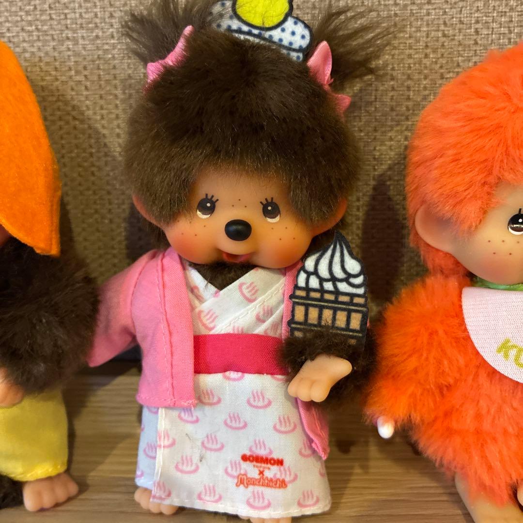 新品 限定 モンチッチ 3体 GOEMONコラボ 熊本限定デコポン おまけ付き