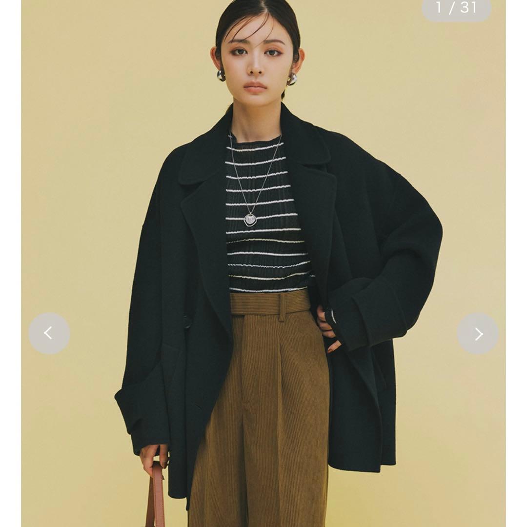 ミラオーウェン コート アウター ワンピース Aラインステンカラーコート(ロングコート)｜アウター｜Mila Owen