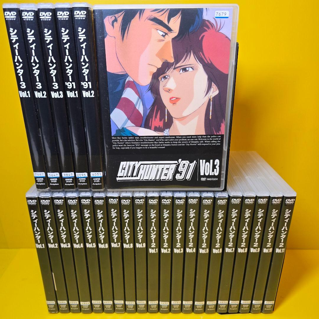 新品ケース交換済　CITY HUNTER シティーハンター1期～4期DVD26 新品ケース交換済み CITY HUNTER シティーハンター1期～4期 DVD26巻