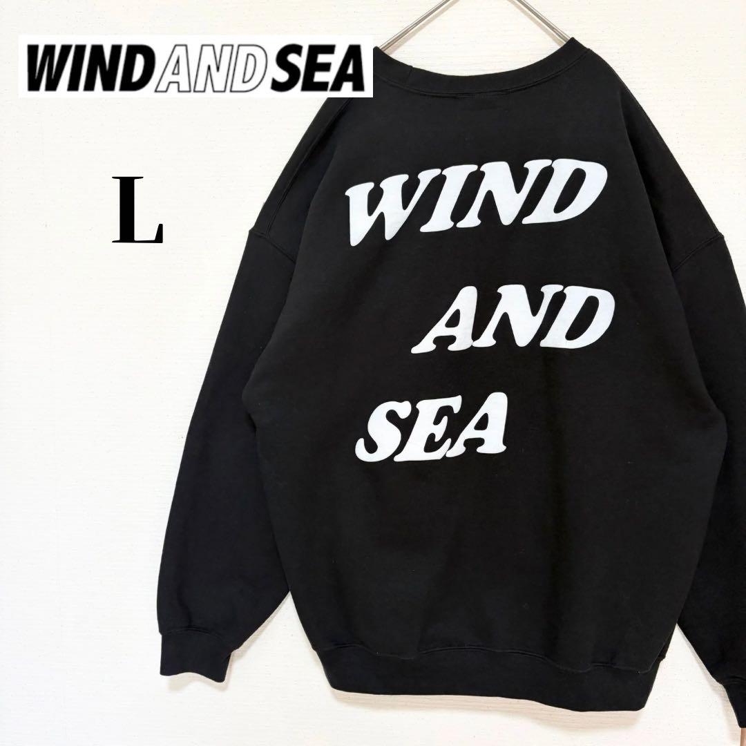 ✨ WIND AND SEA✨ウィンダンシー ビッグロゴスウェット ヤシの木刺繍