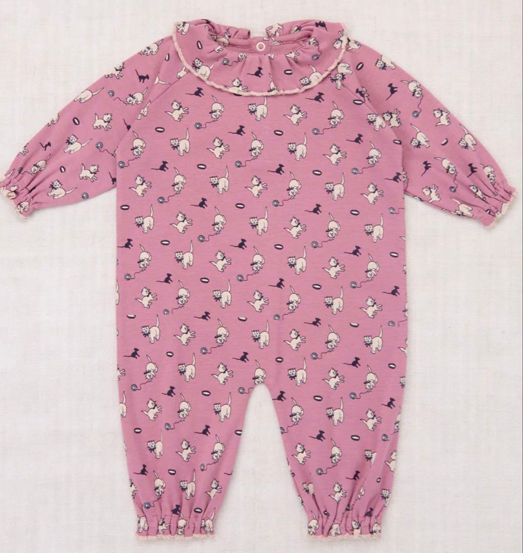 Misha & Puff ネコ柄ピエロロンパース　9-12m misha and puff Pierrot Onesie 9-12m - メルカリ