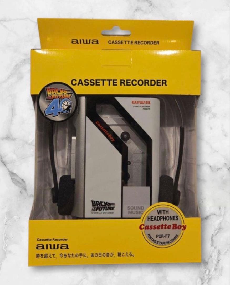 【新品未開封】バックトゥザフューチャー カセットプレーヤー ドンキx aiwa 新品未開封】バックトゥザフューチャー カセットプレーヤー ドンキx