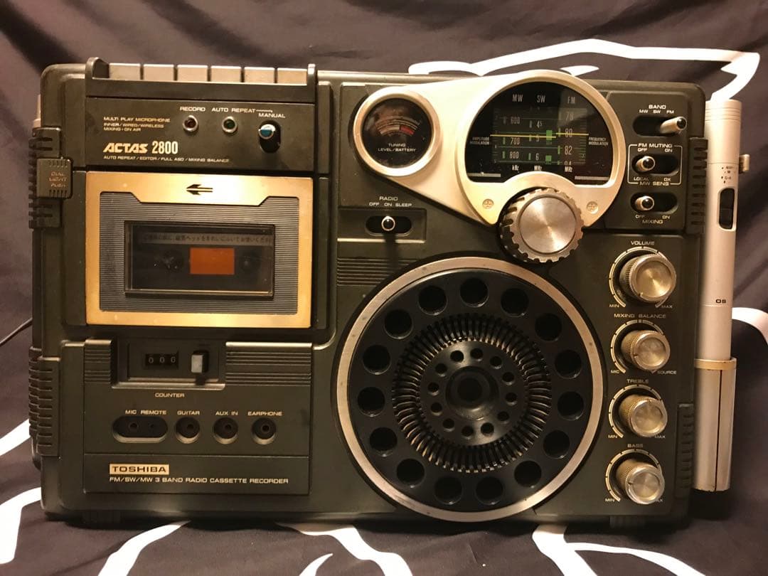 東芝 高級ラジカセ アクタス パラボラ ACTAS 2800 RT-2800 - メルカリ