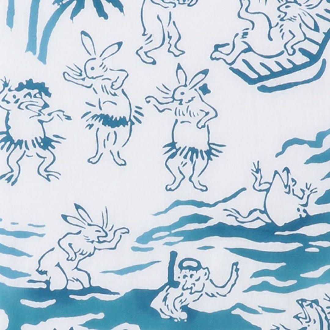 新品】ANAオリジナルかまわぬ for ANAてぬぐい 鳥獣戯画 世界の旅 夏