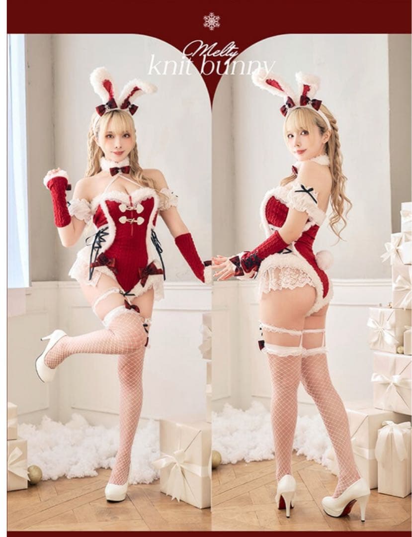 マリームーン　メルトニットバニー《クリスマスコスプレ8点セット》　Mサイズ