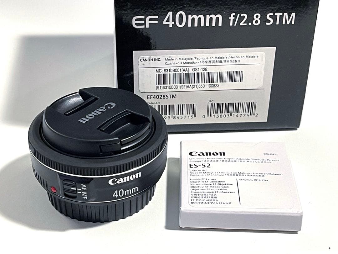 【Canon】パンケーキレンズEF40mm f/2.8STM レンズとフード キヤノンEF40mm F2.8 STMのレンズフード選び | GANREF