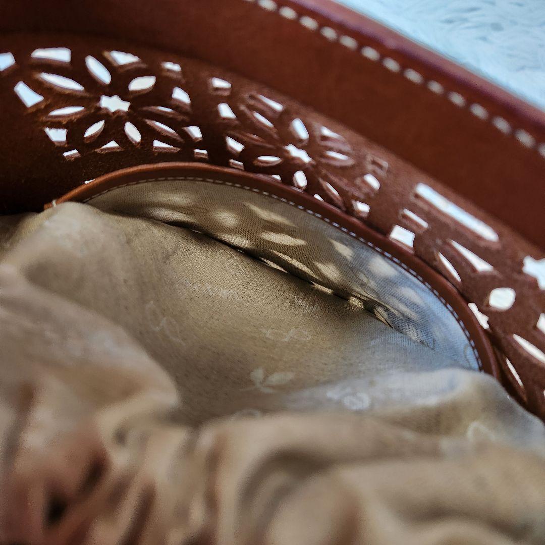 《美品》genten ゲンテン マルチカットワーク ショルダーバッグ 2way