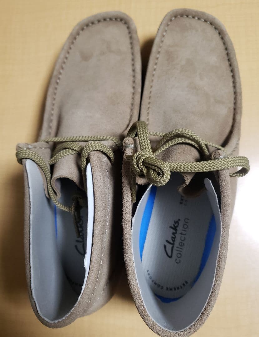 未使用 クラークス ワラビー レザー スエード シューズ 26.5cm