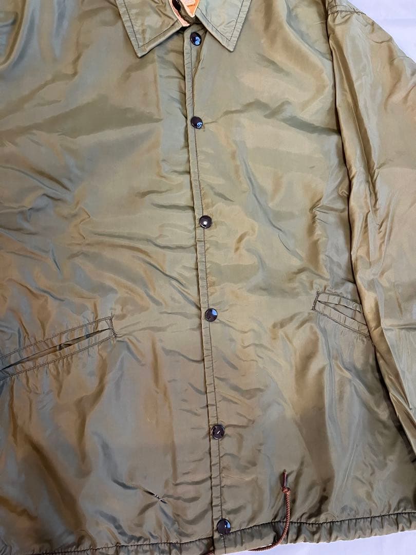 70s l.l.bean 筆記体タグ コーチジャケット オリーブ USA製
