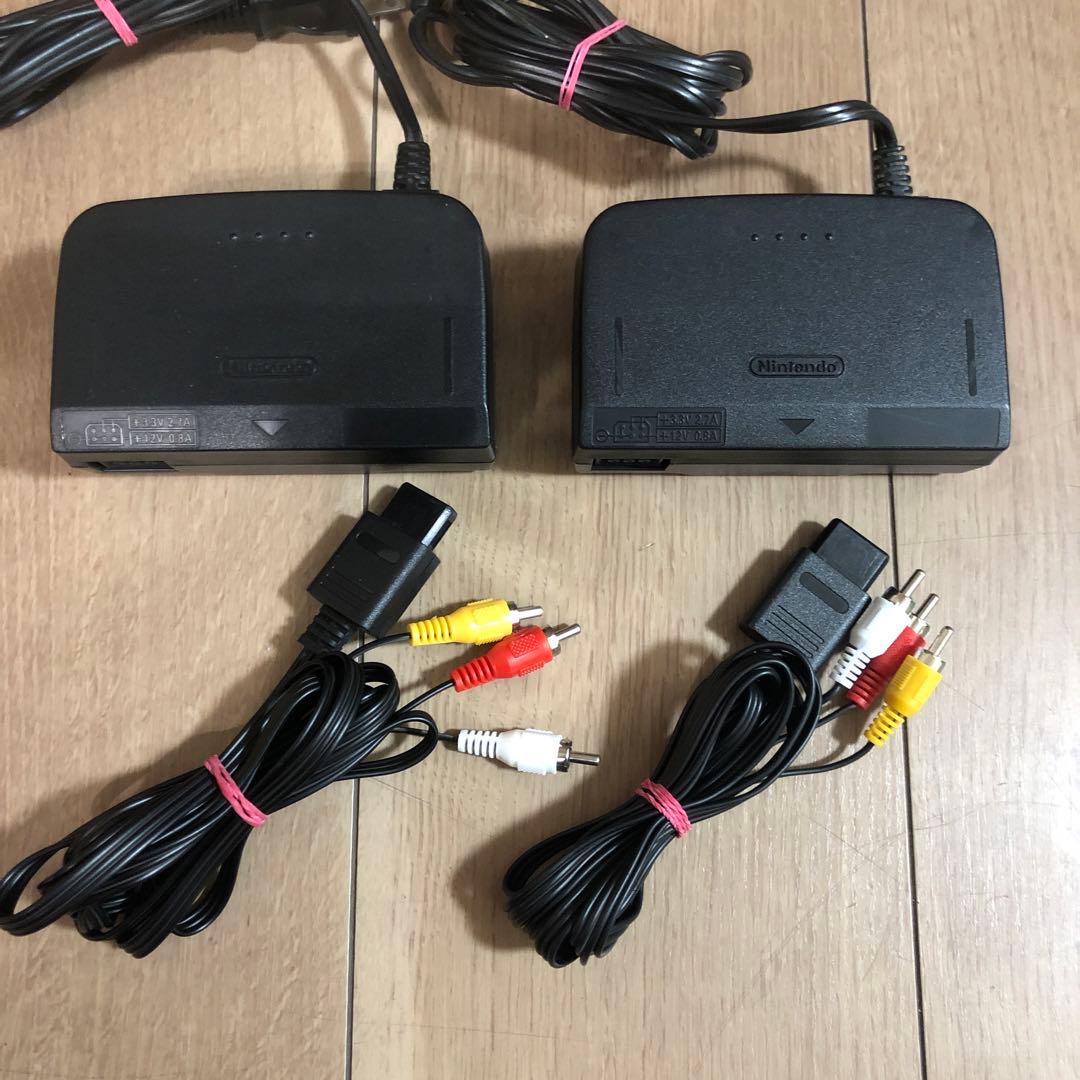 任天堂64 ACアダプター 互換品三色コード 動作確認済み 2個セット①