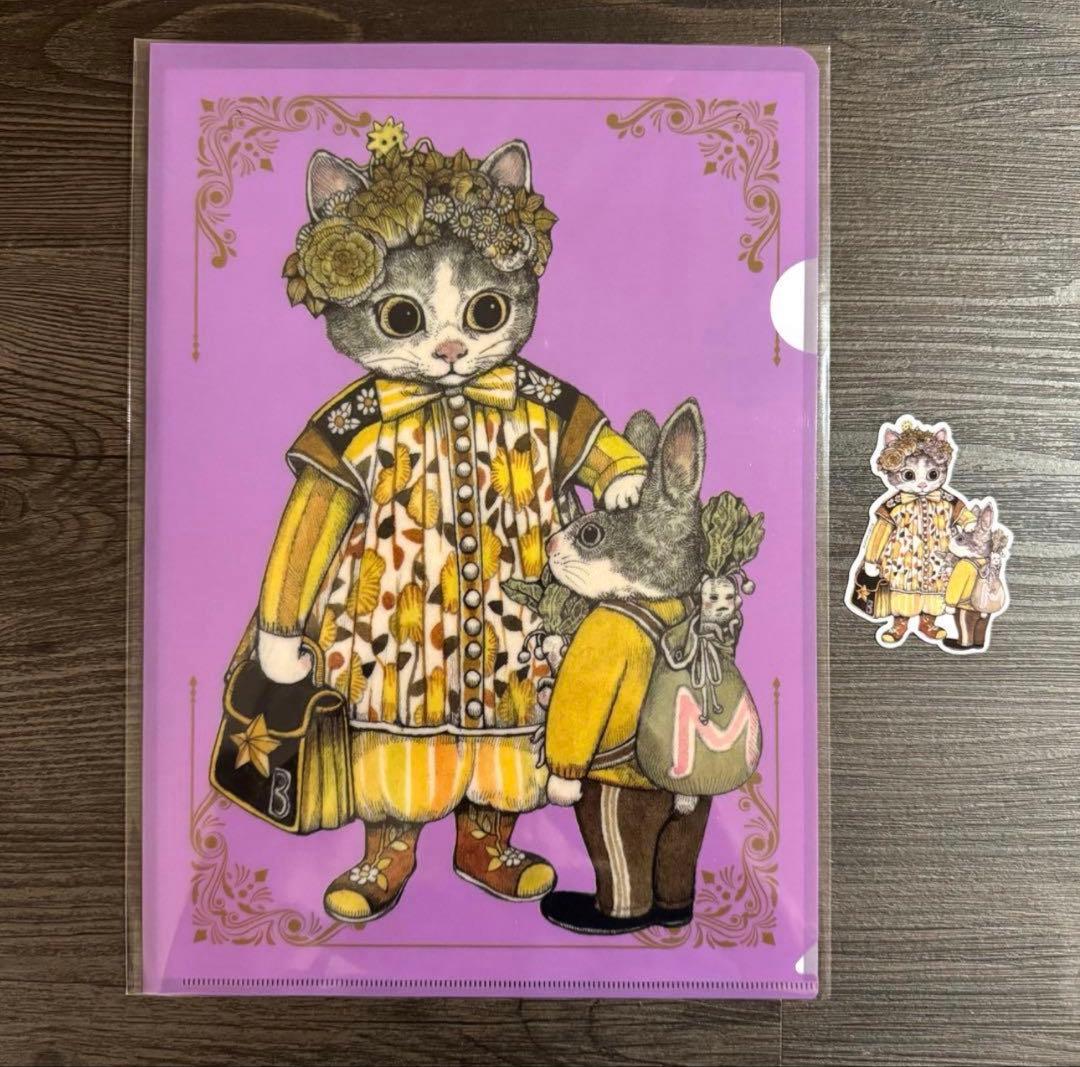 ①ヒグチユウコ 韓国 SECRET FOREST クリアファイル ステッカー - メルカリ