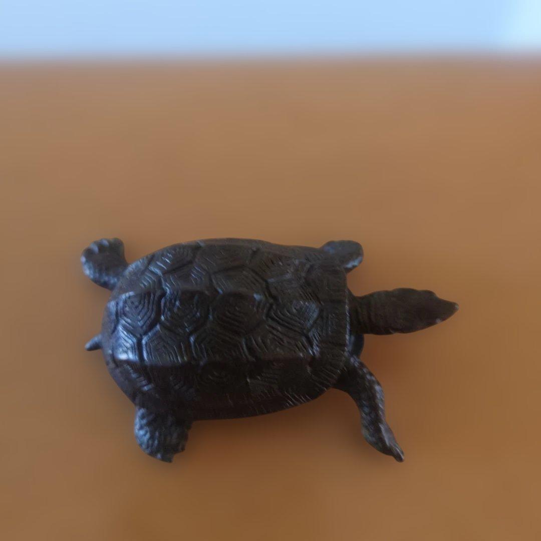 銅製 自在 亀 在銘