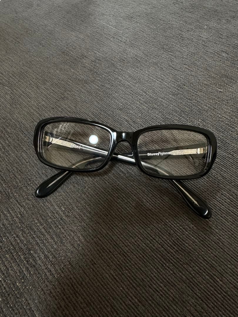 STUSSY BRIAN メガネ stussy ステューシー メガネ brian ブライアン クリアレンズ - メルカリ
