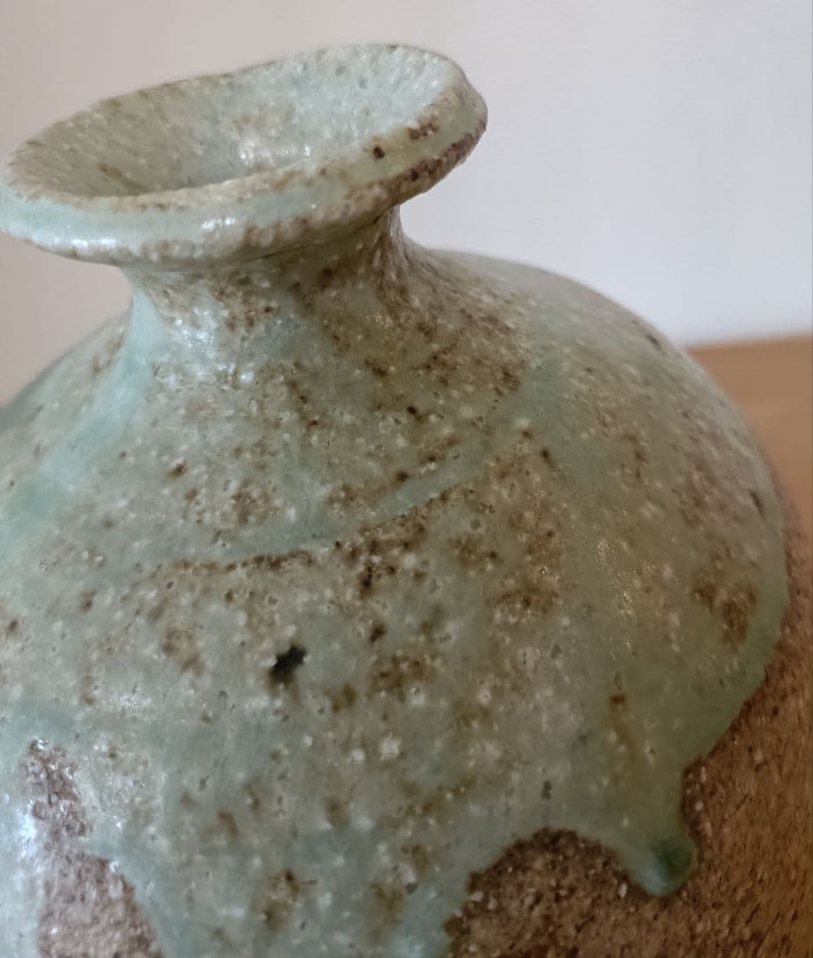 廣永窯 坪島土平作 伊賀大わび花入 灰被手 茶道具 伊賀焼花入 - メルカリ