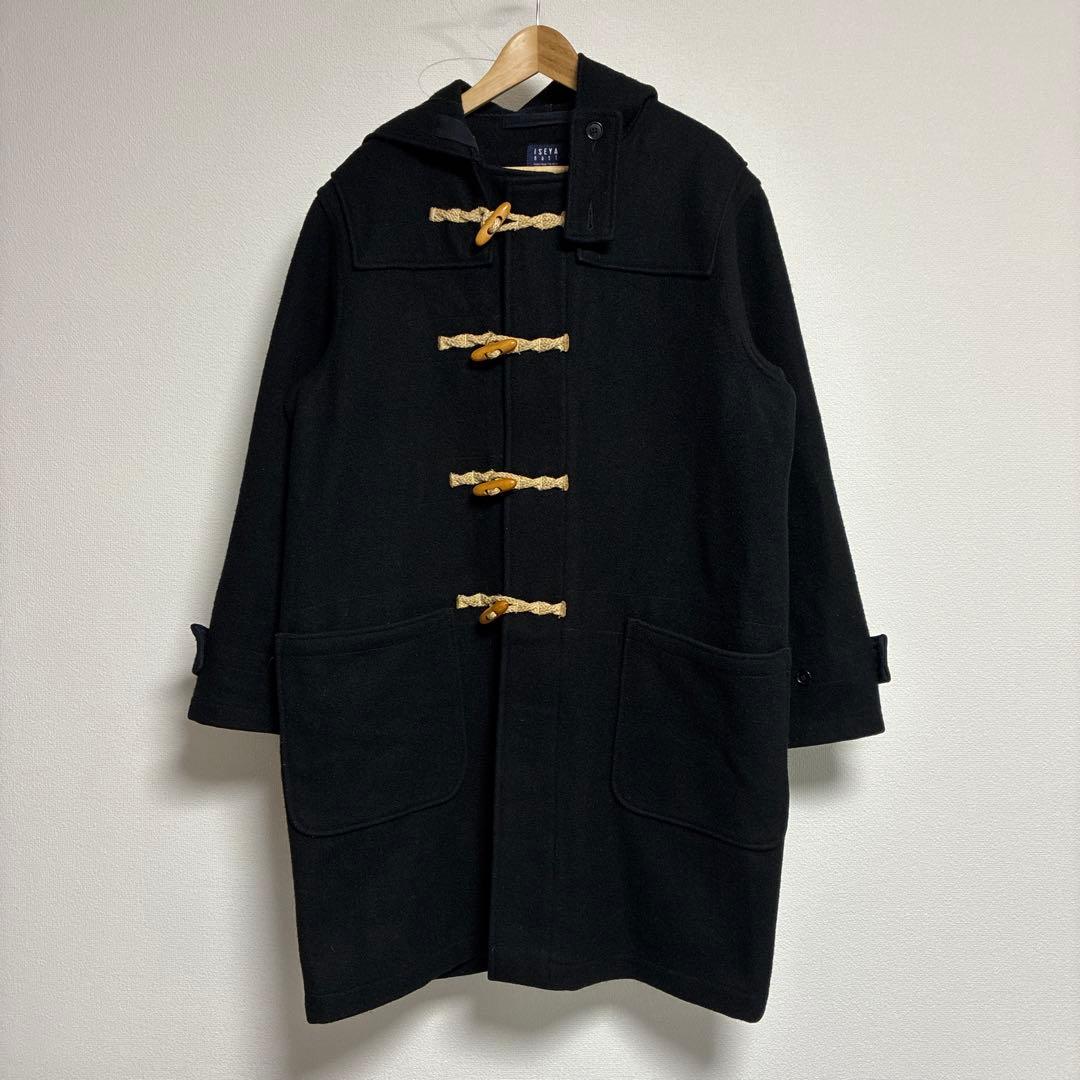 Schott nyc ISEYA 黒 ダッフルコート アメリカ製　Lサイズ USA製 Schott N.Y.C ダッフルコート ファイヤーマン ブラック L | 古着