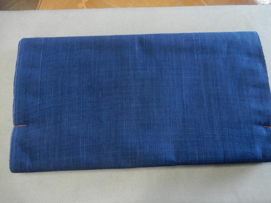 松阪木綿 正藍染無地反物・納戸色・12m保証・ワイド巾・三重県指定
