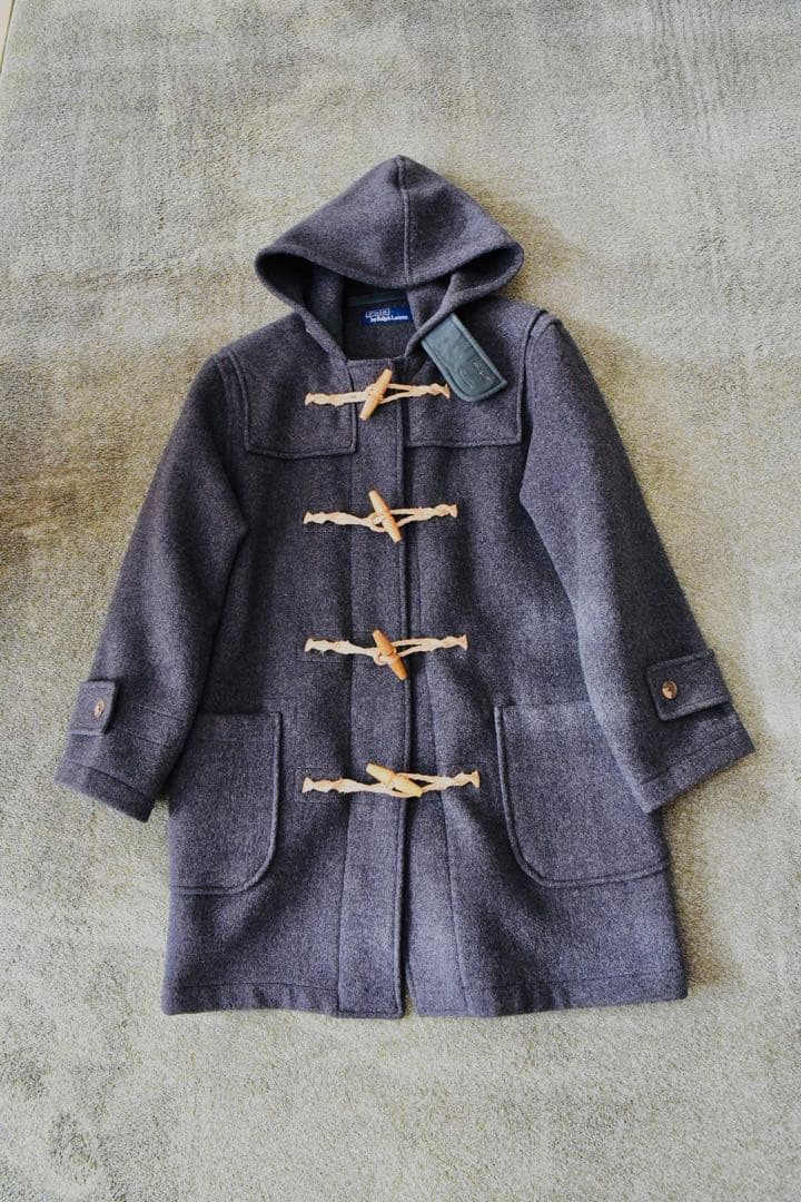 Polo by Ralph Lauren ダッフルコート S 楽天市場】90s Polo Ralph Lauren Sheepskin Suede Duffel Coat 黒 M