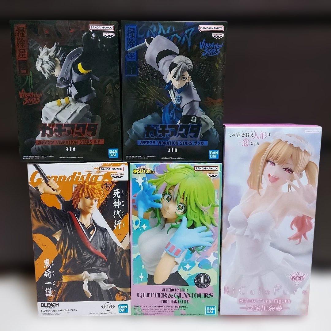 プライズフィギュアセット 葉隠透 黒崎一護 ガチアクタ 喜多川海夢