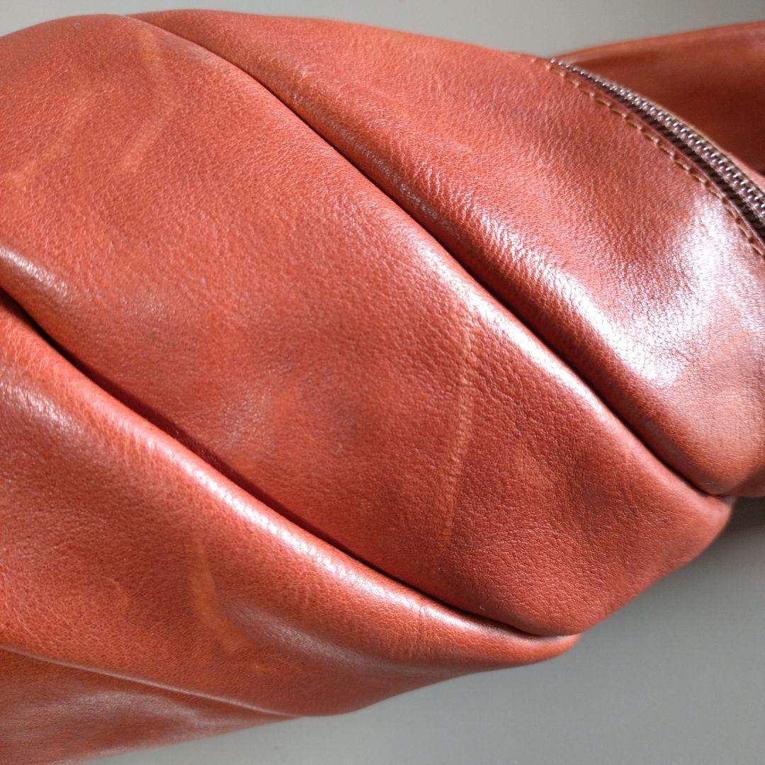 美品trippen] Snakebelt L ( タン）トリッペン ボディバッグ