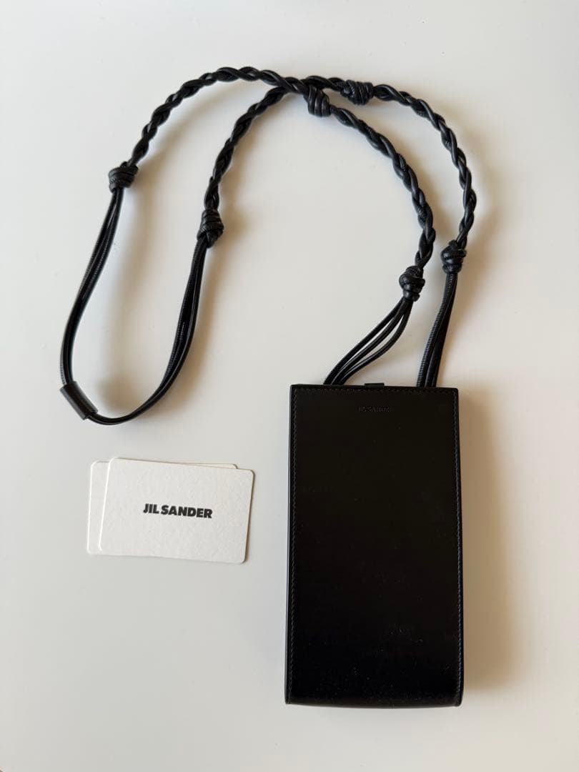 JIL SANDER フォンケース ポーチ ブラック JIL SANDER（ジルサンダー） フォンケース スマホショルダー ブラック