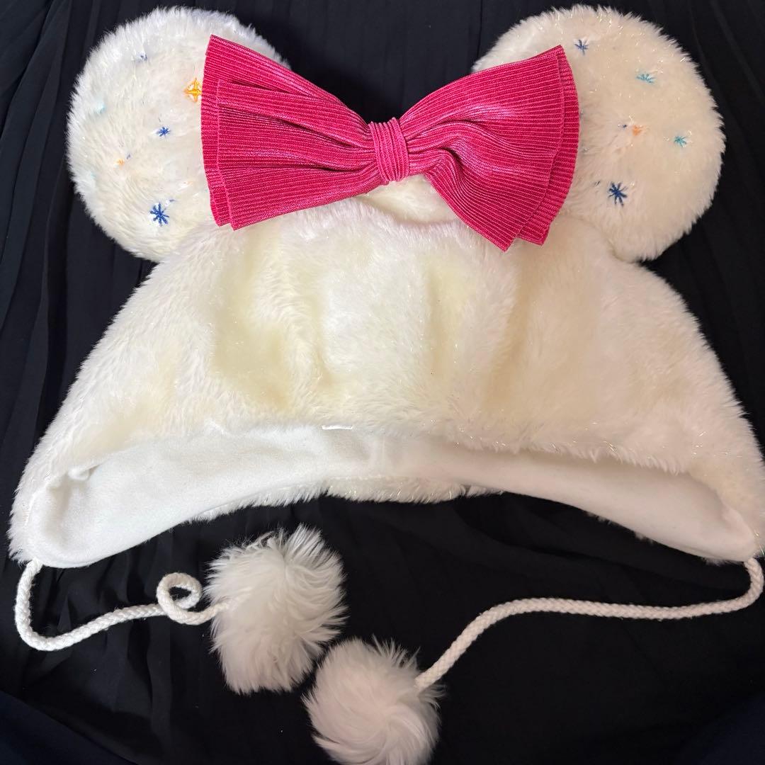 レア Disney ディズニー ミニー ファンキャップ クリスマス 25周年