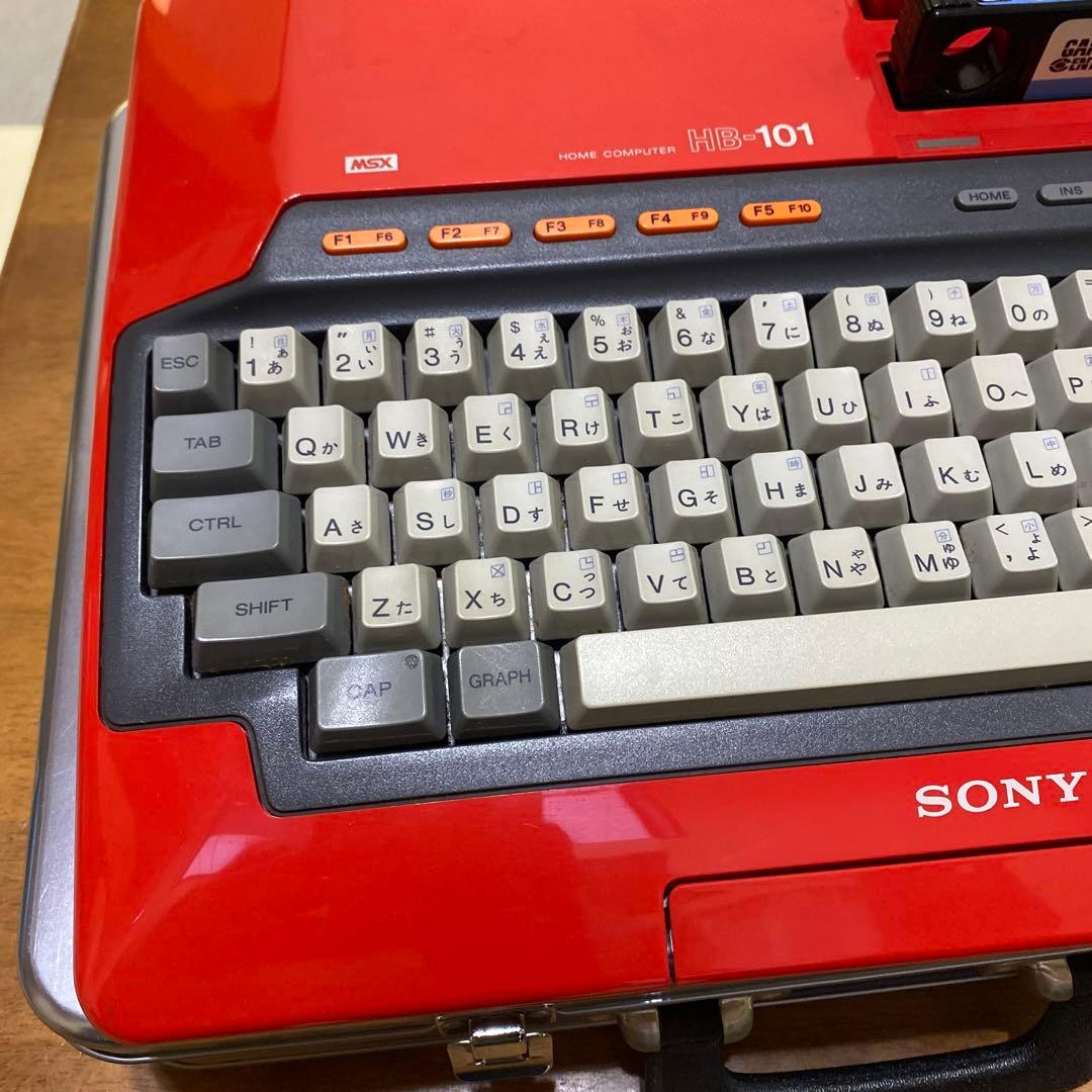 SONY HB-101 赤色 MSX コンピュータ - メルカリ