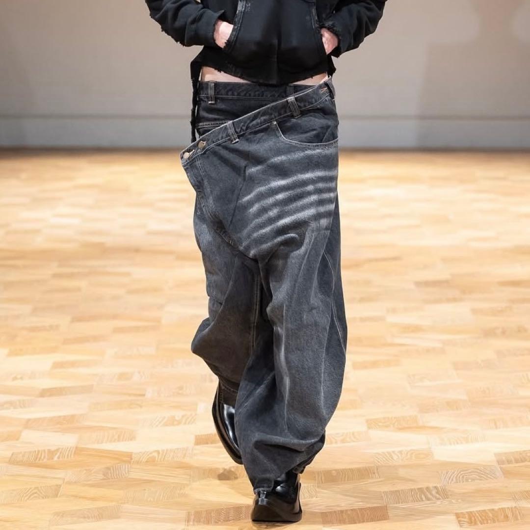 25aw ORIMI OVERLAP BUGGY DENIM PANTS-在庫即納