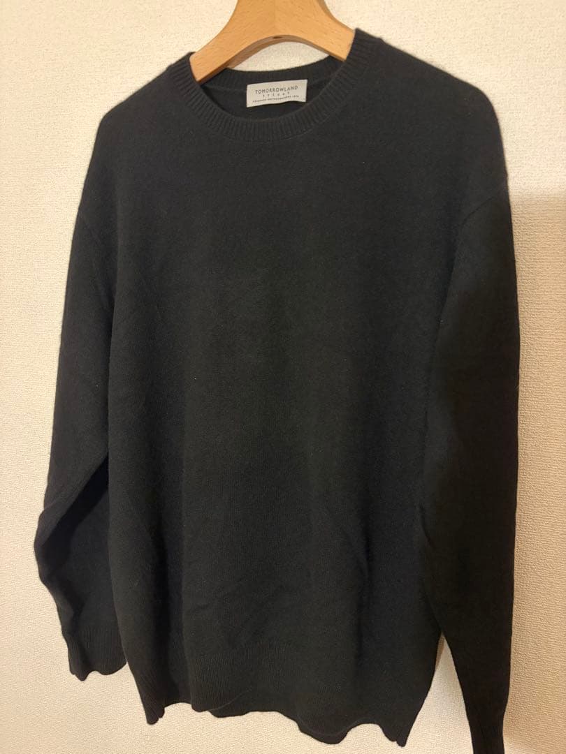 【最終値下げ】TOMORROWLAND カシミヤセーター Lサイズ セール】 スコットランドカシミヤ Vネックプルオーバー （ニット