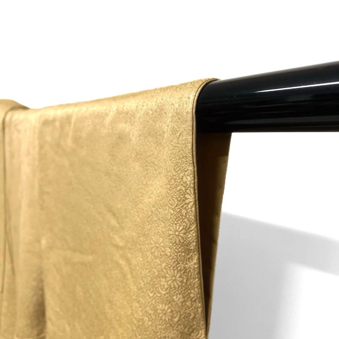 未着用 色無地 菊花 桐の花 パーティ お食事会 紋無し 着物 044a d