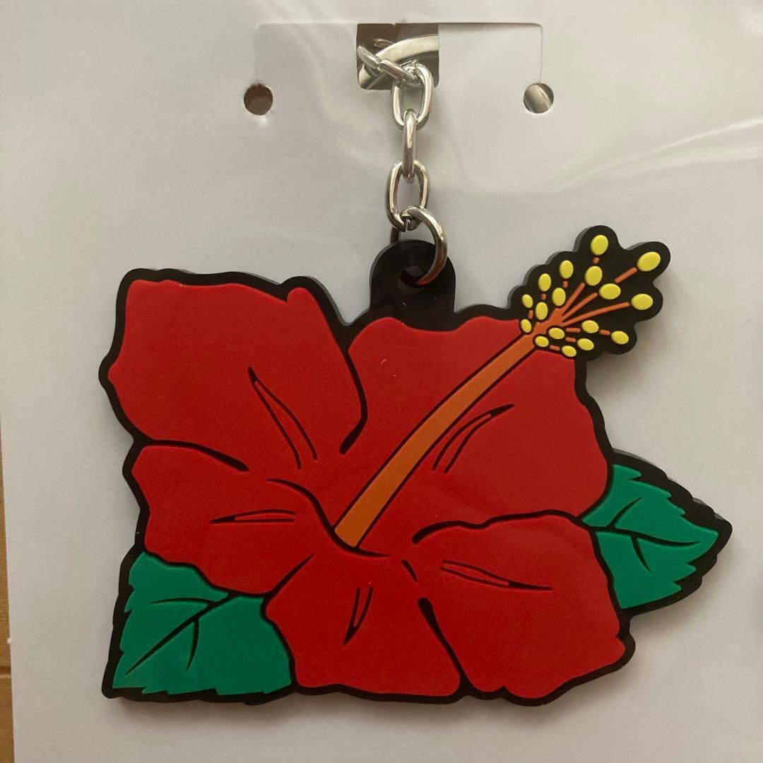 ハナハナ ラバーキーホルダー パイオニア ハイビスカス HANAHANA 1つ