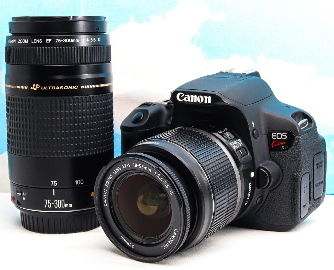 Canon kiss x7i⭐️スマホに転送♪⭐️自撮り可能⭐️高性能映像機能 ✨Canon Kiss X7i✨ショット数少❣️スマホ転送❣️自撮り❣️高機