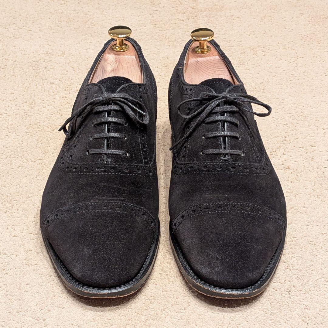 美品 RAYMAR クォーターブローグ 8 26cm スエード ブラック 黒 - メルカリ