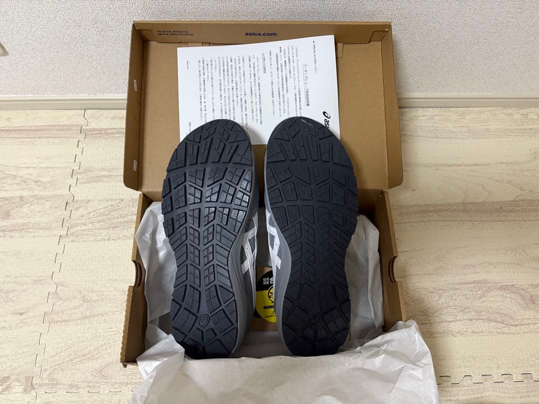 asics 安全靴 27.0cm グレー