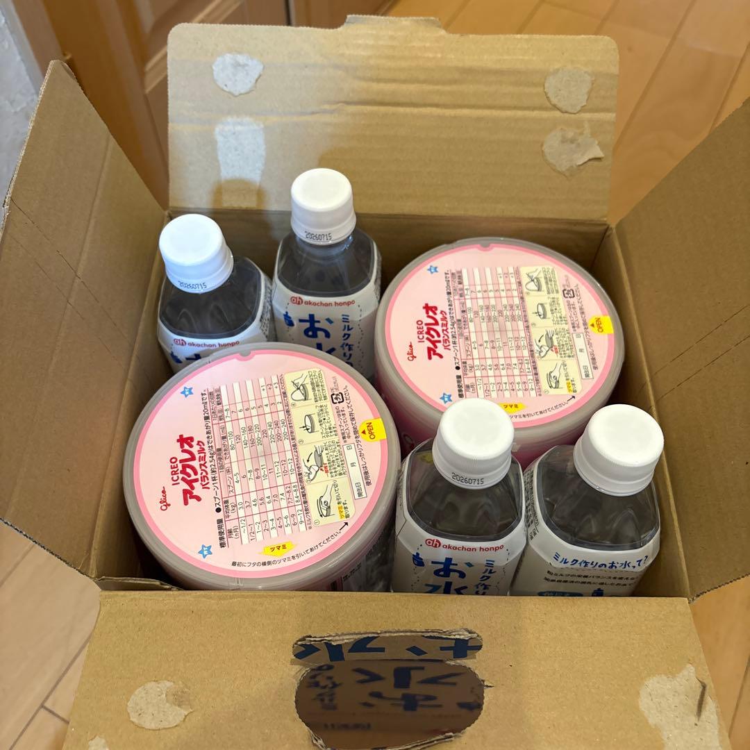 アイクレオ バランスミルク 800g×4缶と純水 500ml×8本 - メルカリ