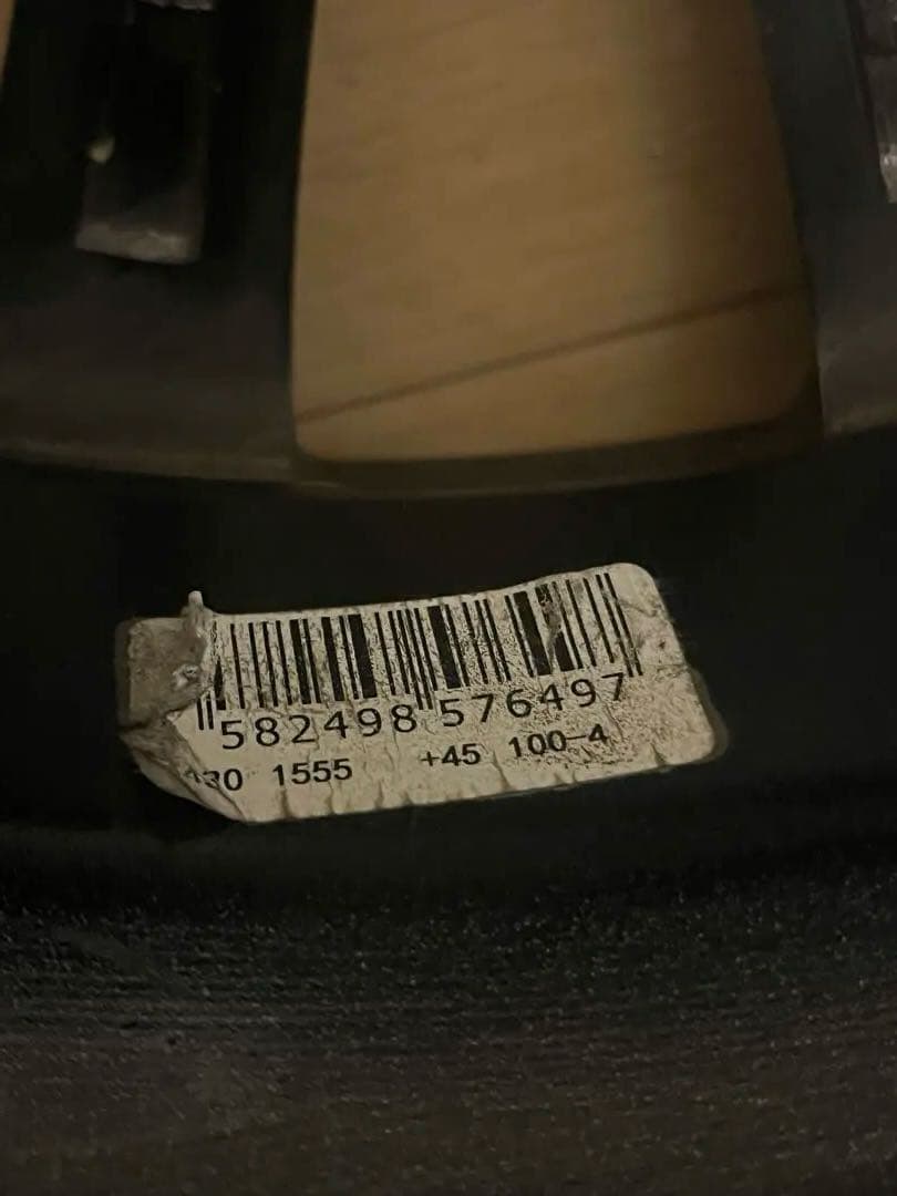 送料込！美品！アルミホイール15インチ4H100 5.5J+45 ガンメタ4枚